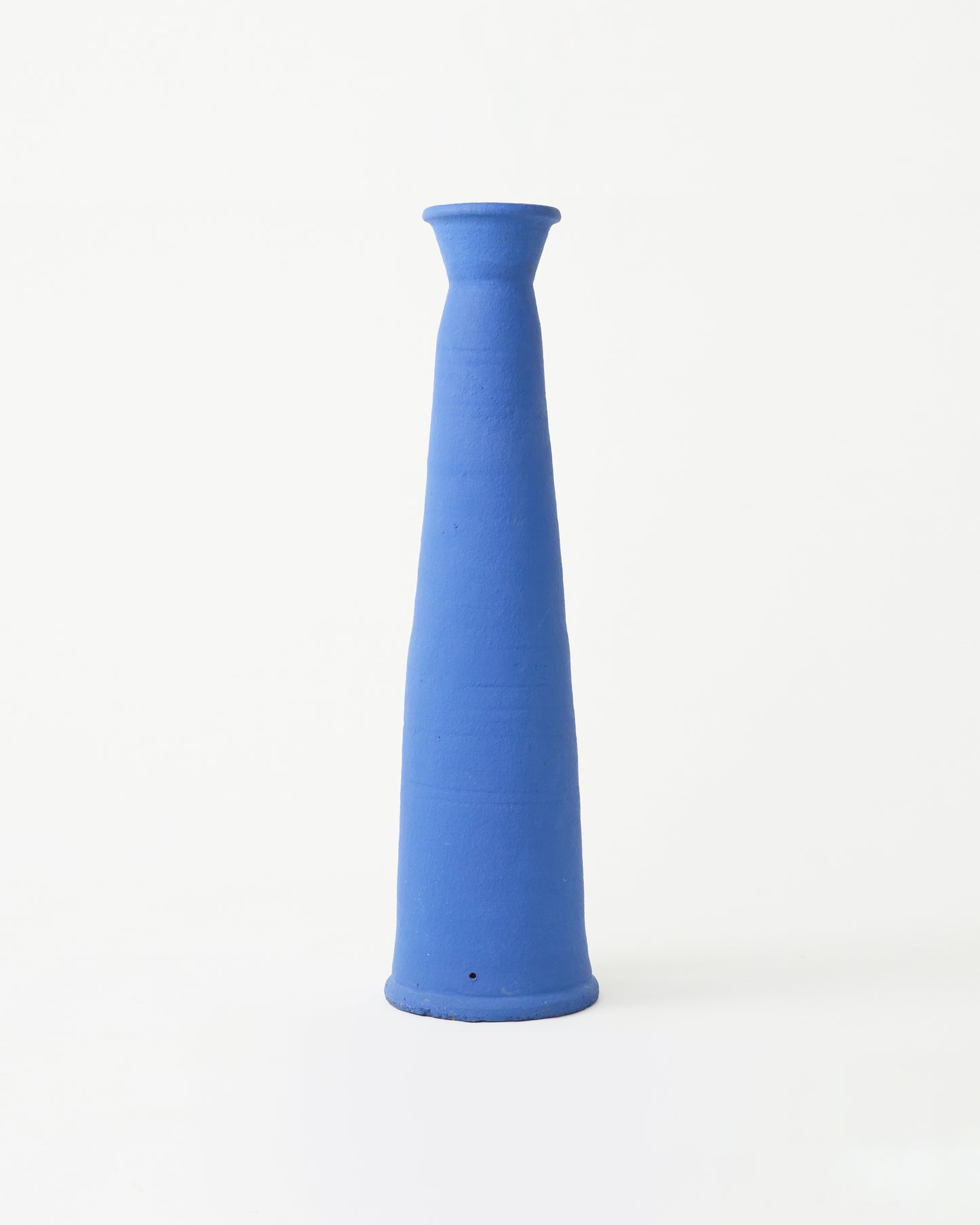 Blue terracota floor vase