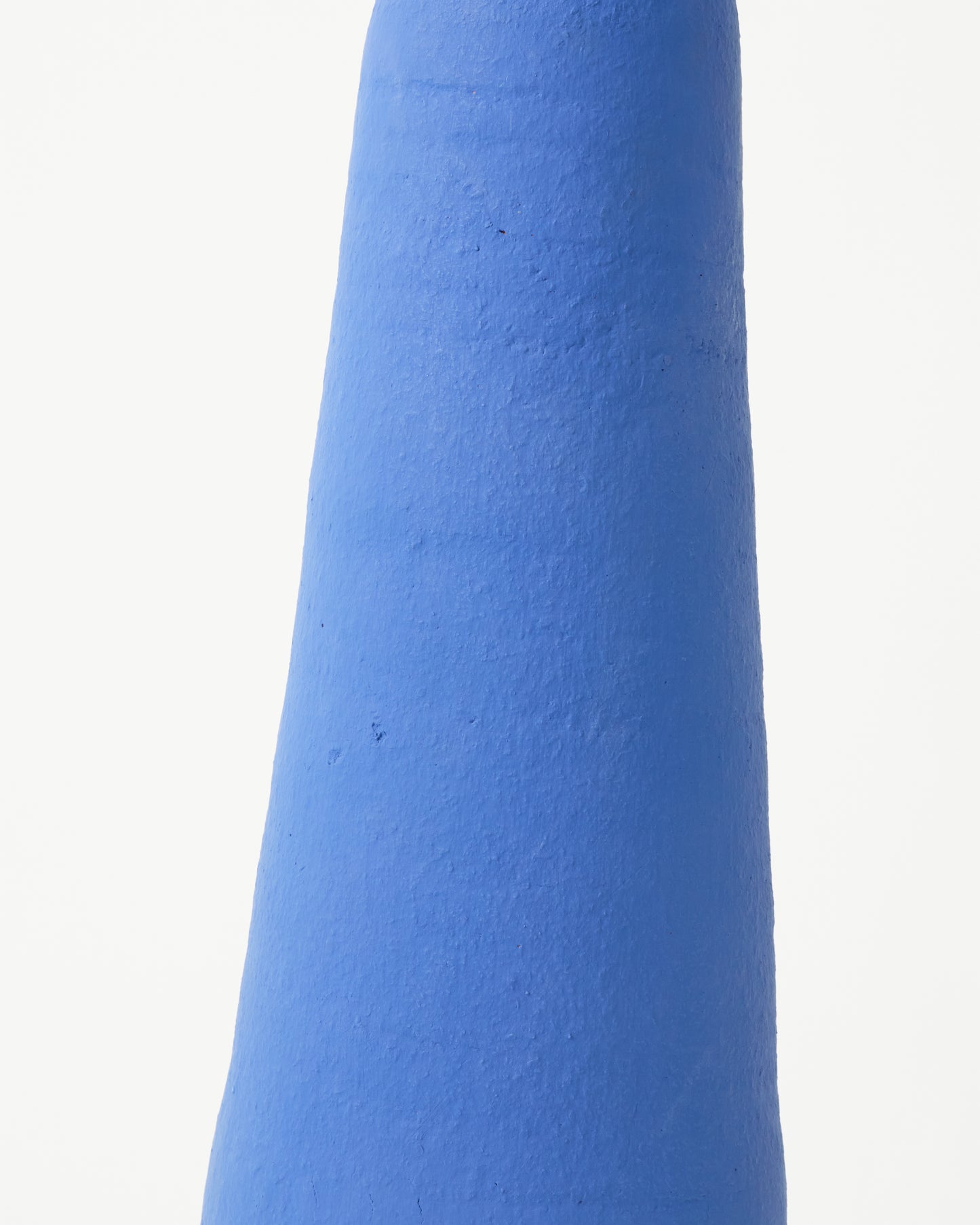 Blue terracota floor vase