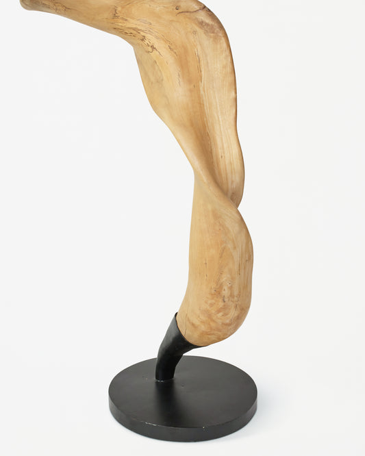 Wooden Abstract Carving: A Sculptural Masterpiece